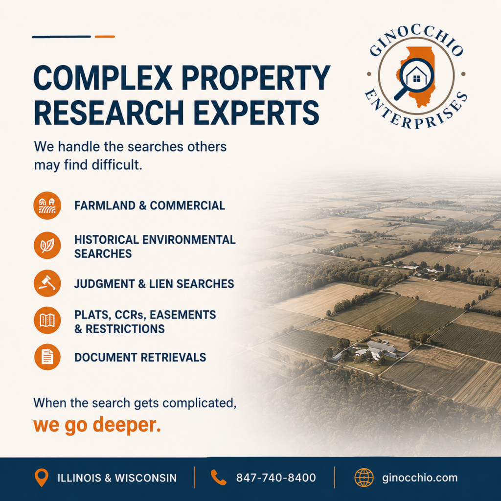 Complex Illinois residential and commercial title searches